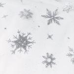 Снежинки на белоснежном еврофатине