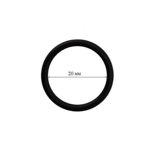 Кольцо для бюстгальтера металл 20 мм "Черный"